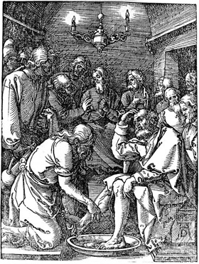 Jesus washing the apostles feet